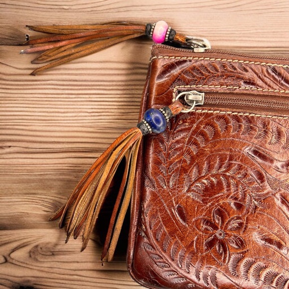 American West Leather Zippered Pouch or Wallet - Picture 3 of 10